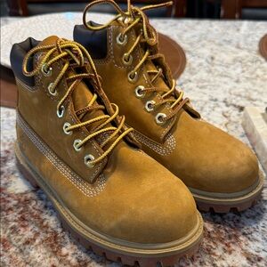 Timberland Kids Brown Lace-Up Boots
